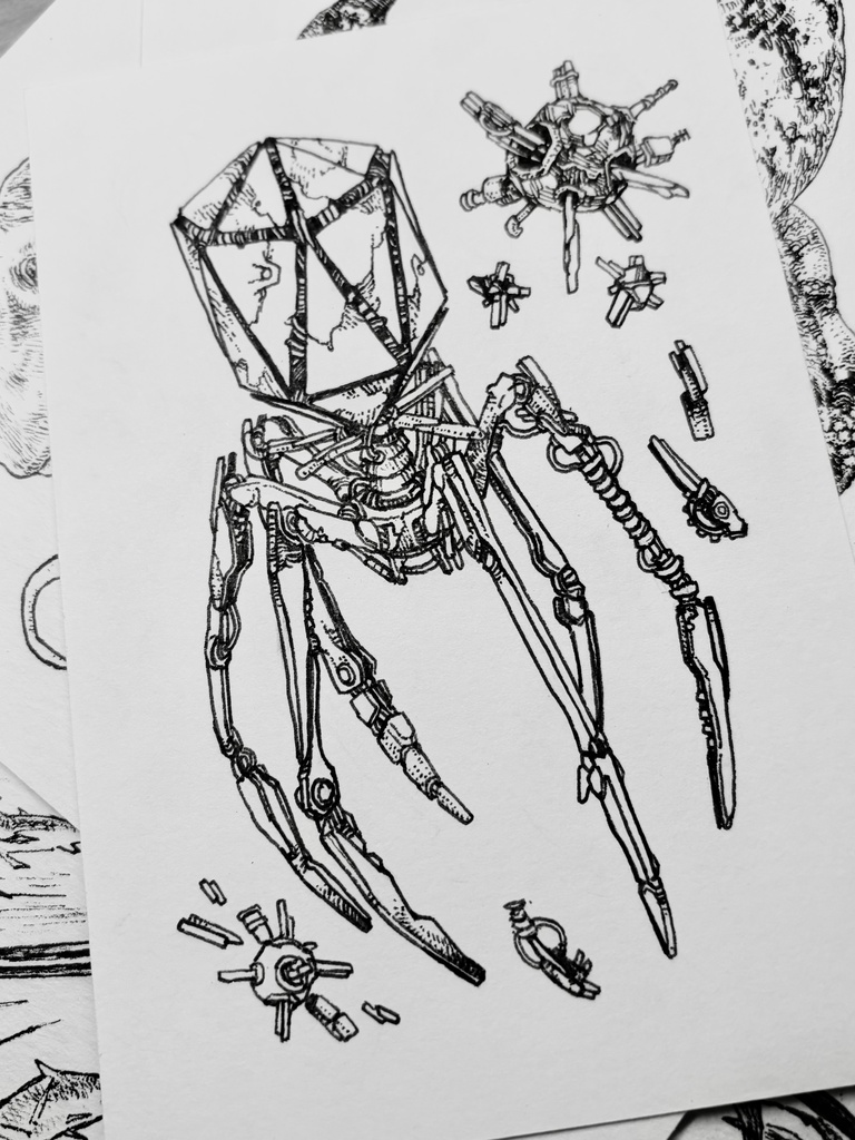 原画　メカバクテリオファージ
