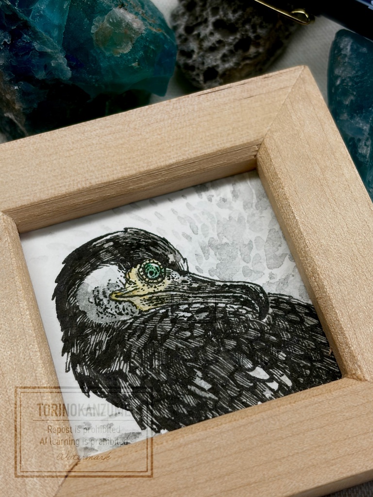 原画　翡翠の目