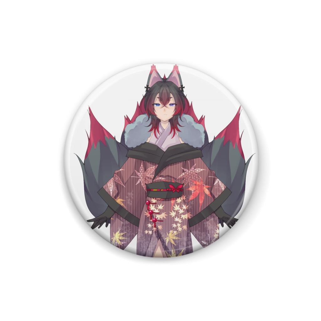 おこ顔缶バッジ