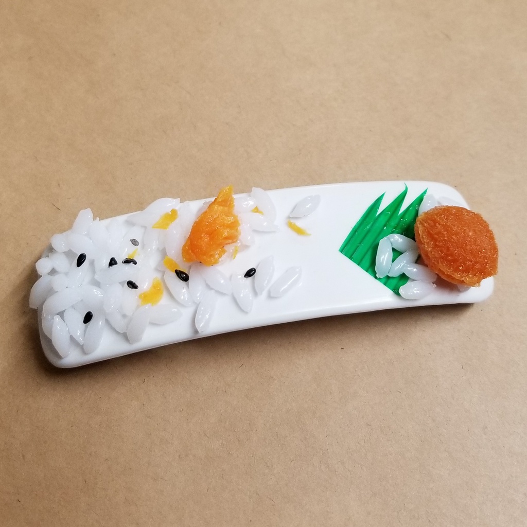 食べ残しバレッタ　タネ茶