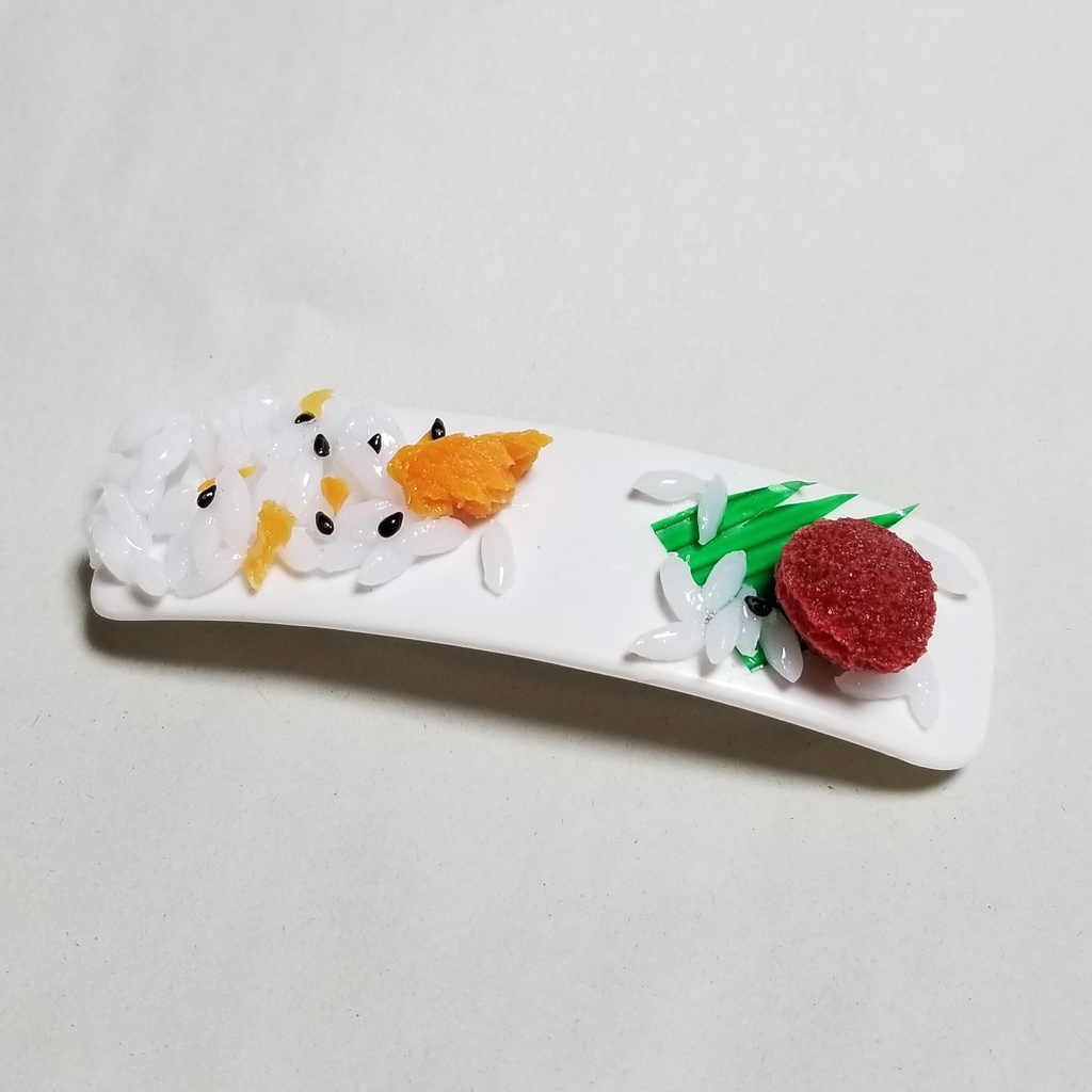 食べ残しバレッタ　タネ赤