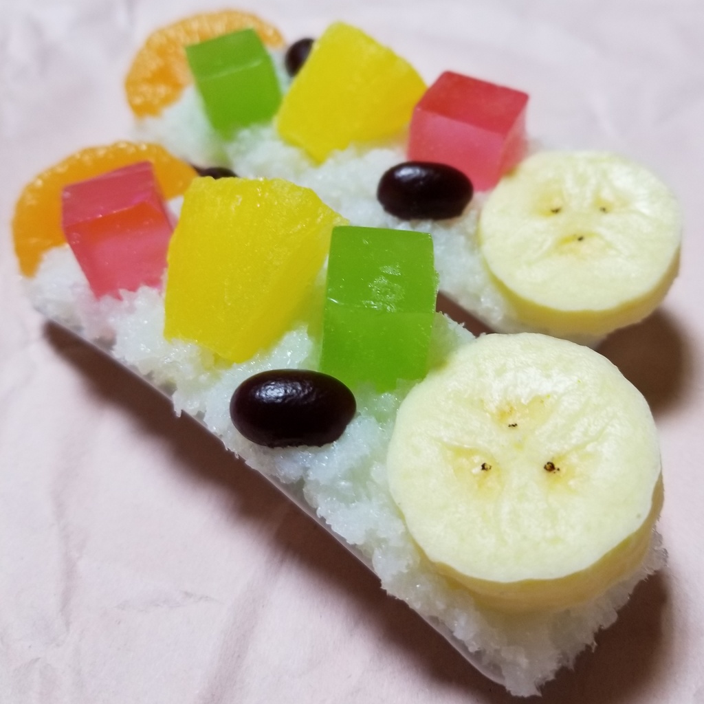 しろくまかき氷のバレッタ