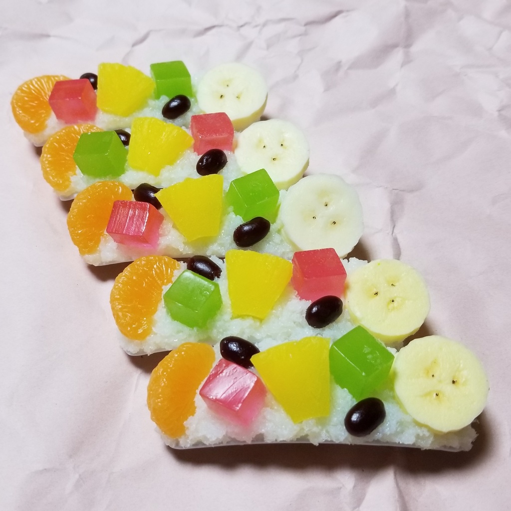 しろくまかき氷のバレッタ