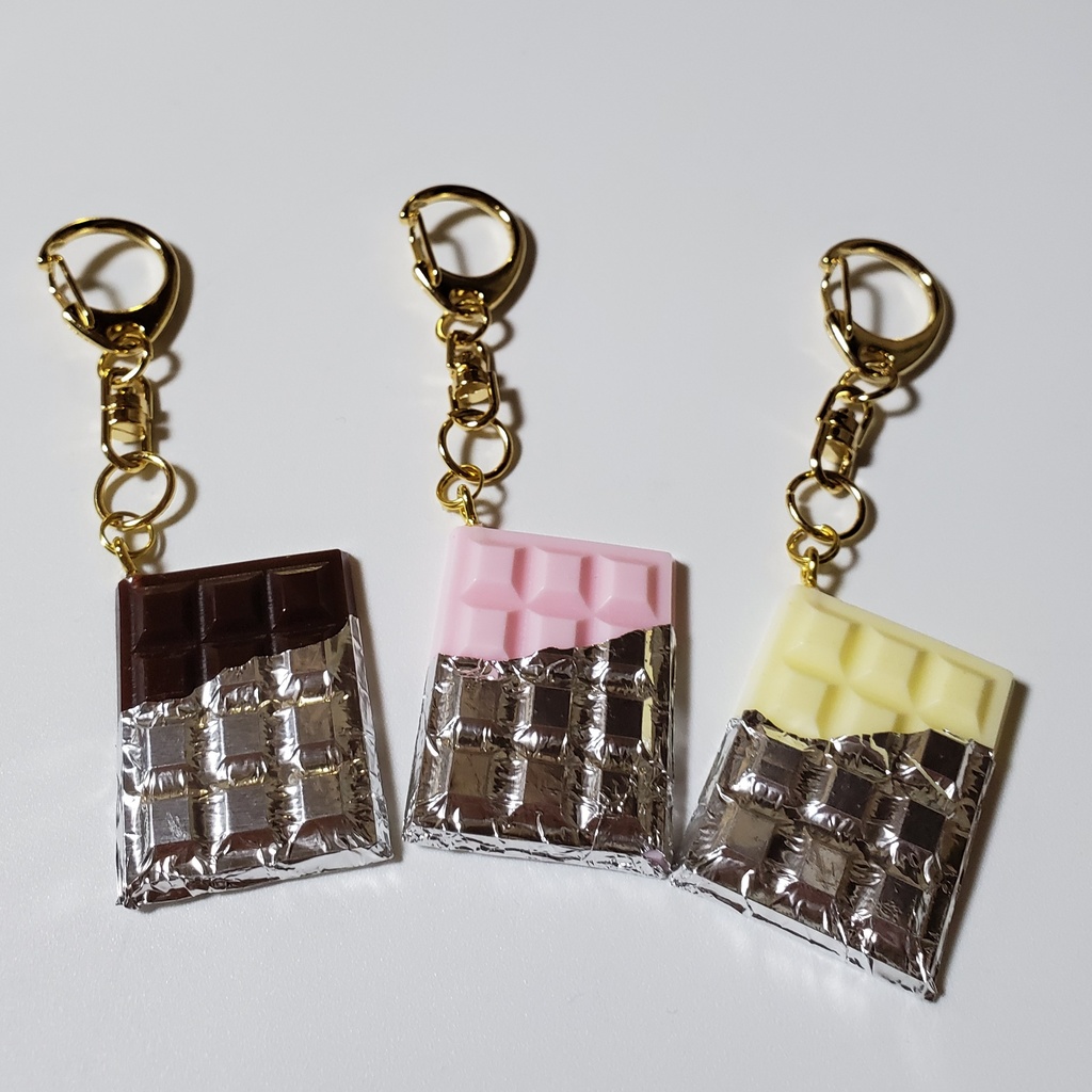 板チョコキーホルダー