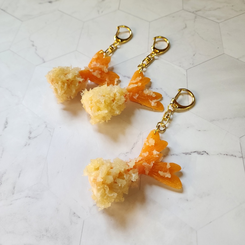 食べかけ海老天キーホルダー