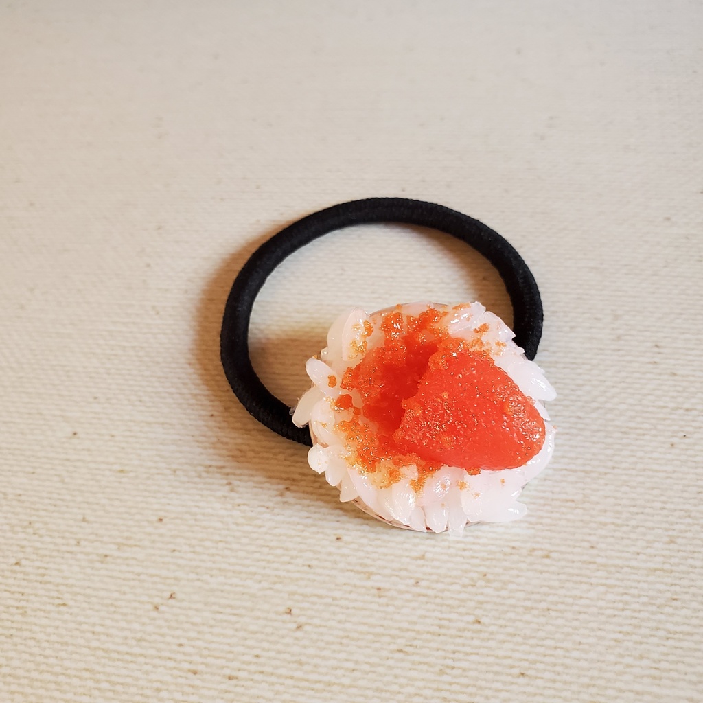 明太子ご飯のヘアゴム