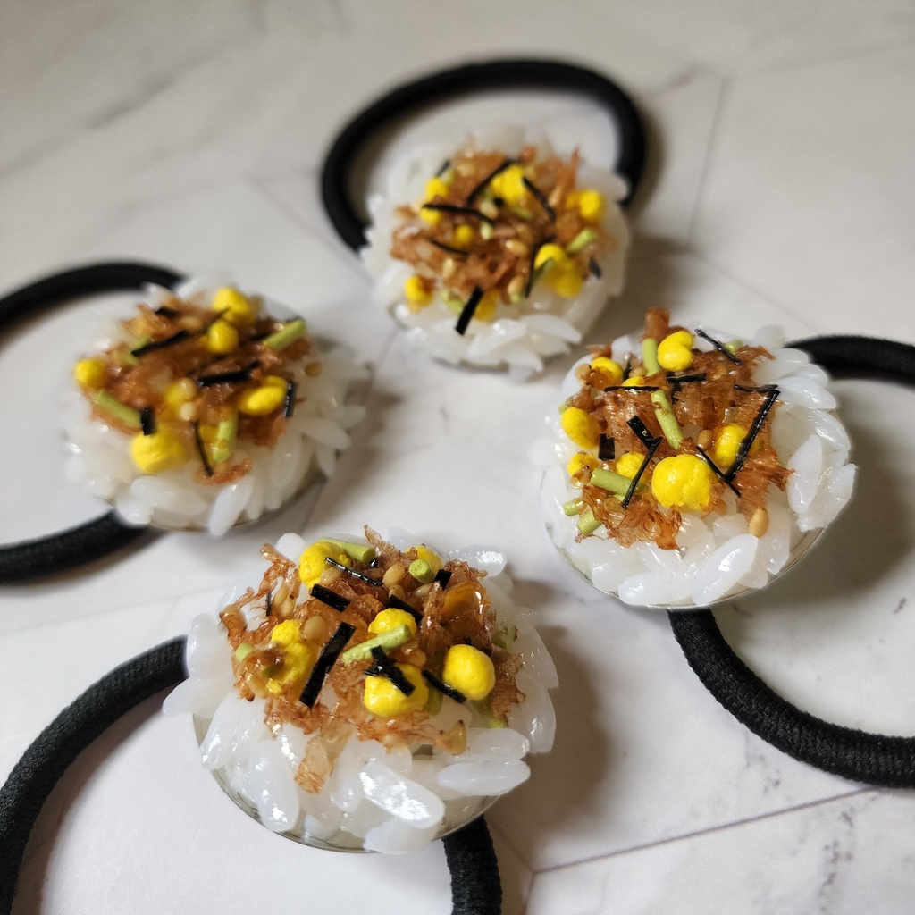 ふりかけご飯のヘアゴム