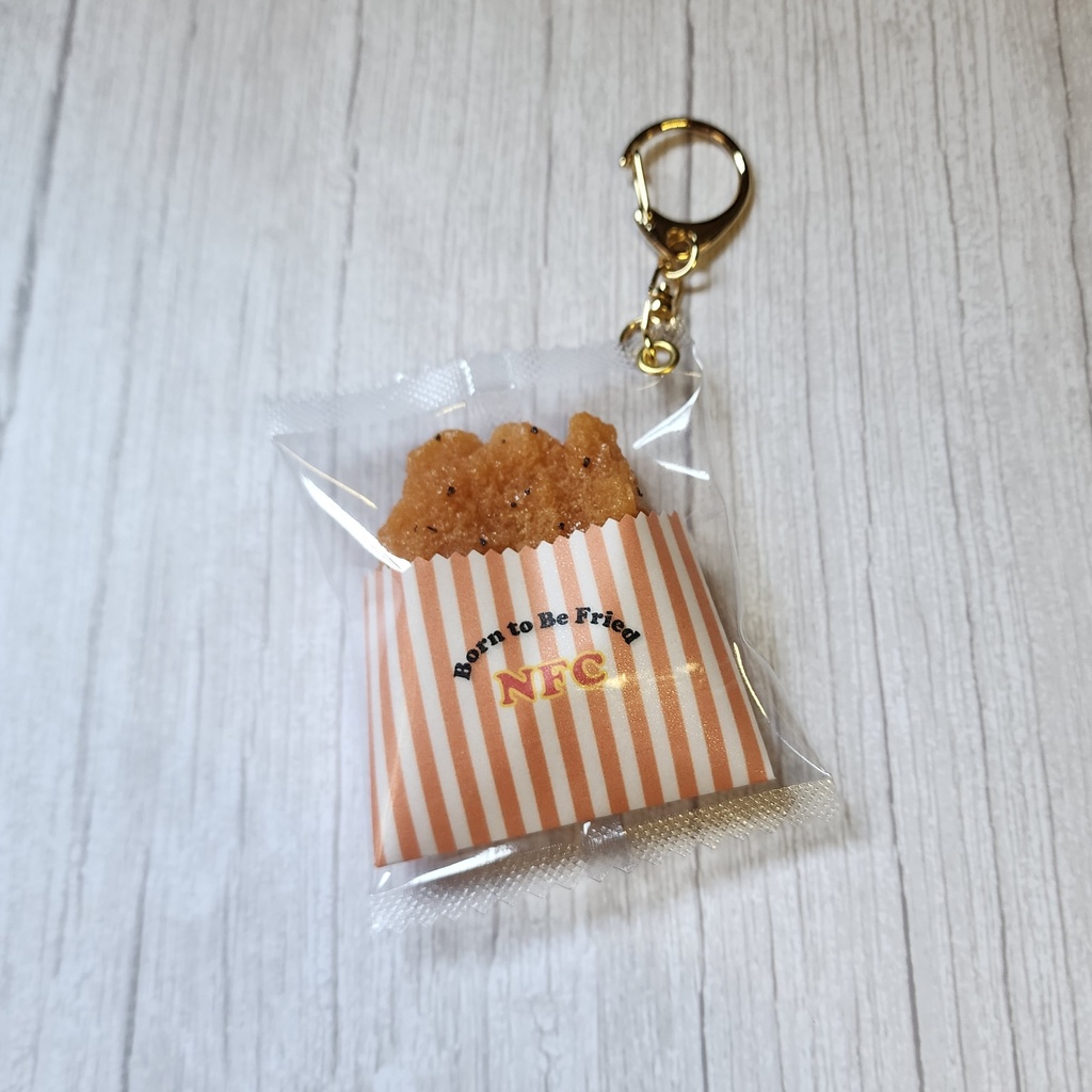 フライドチキンのキーホルダー
