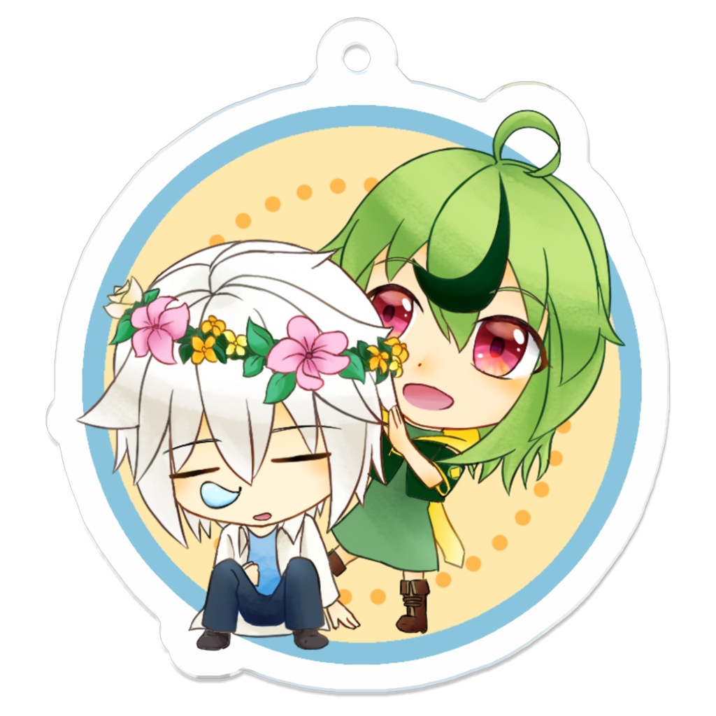 助手と薬草師（アクリルキーホルダー）