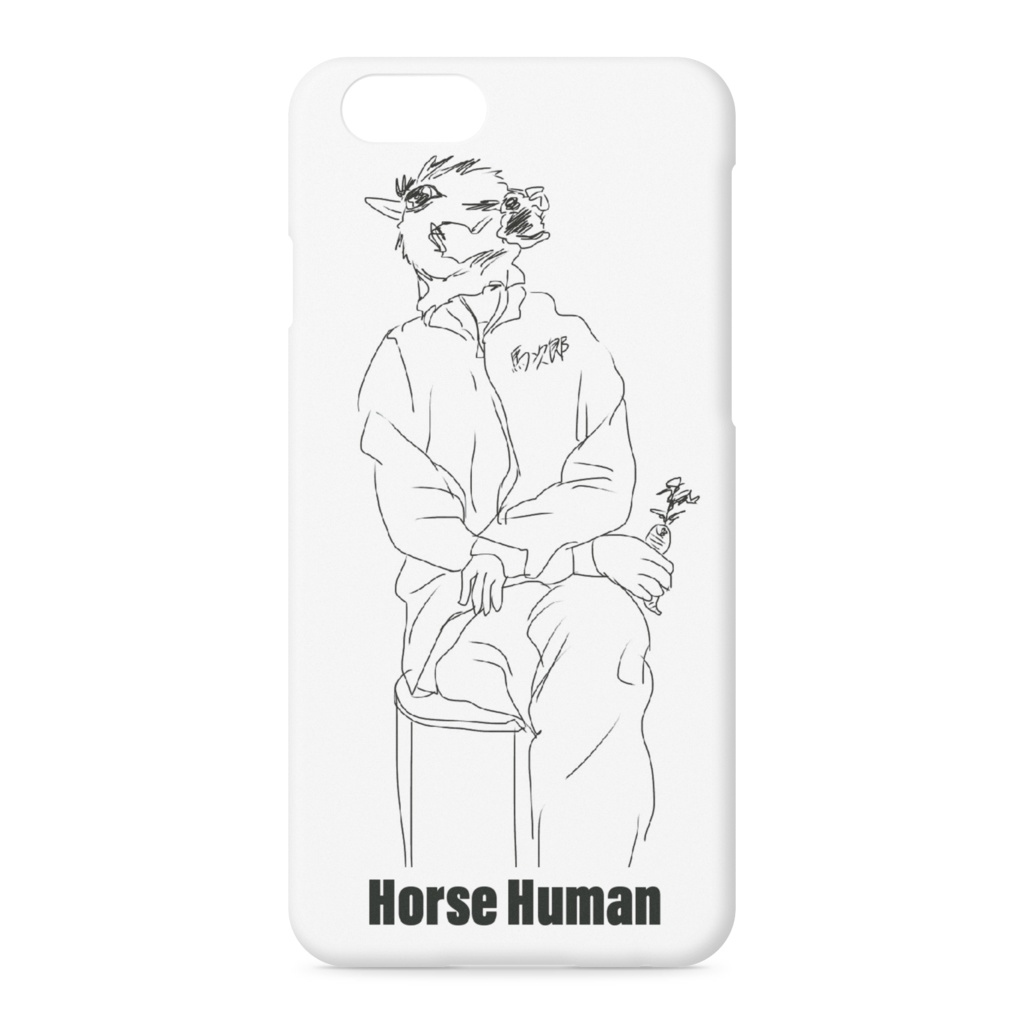 Horse human/ノーマルiPhoneケース