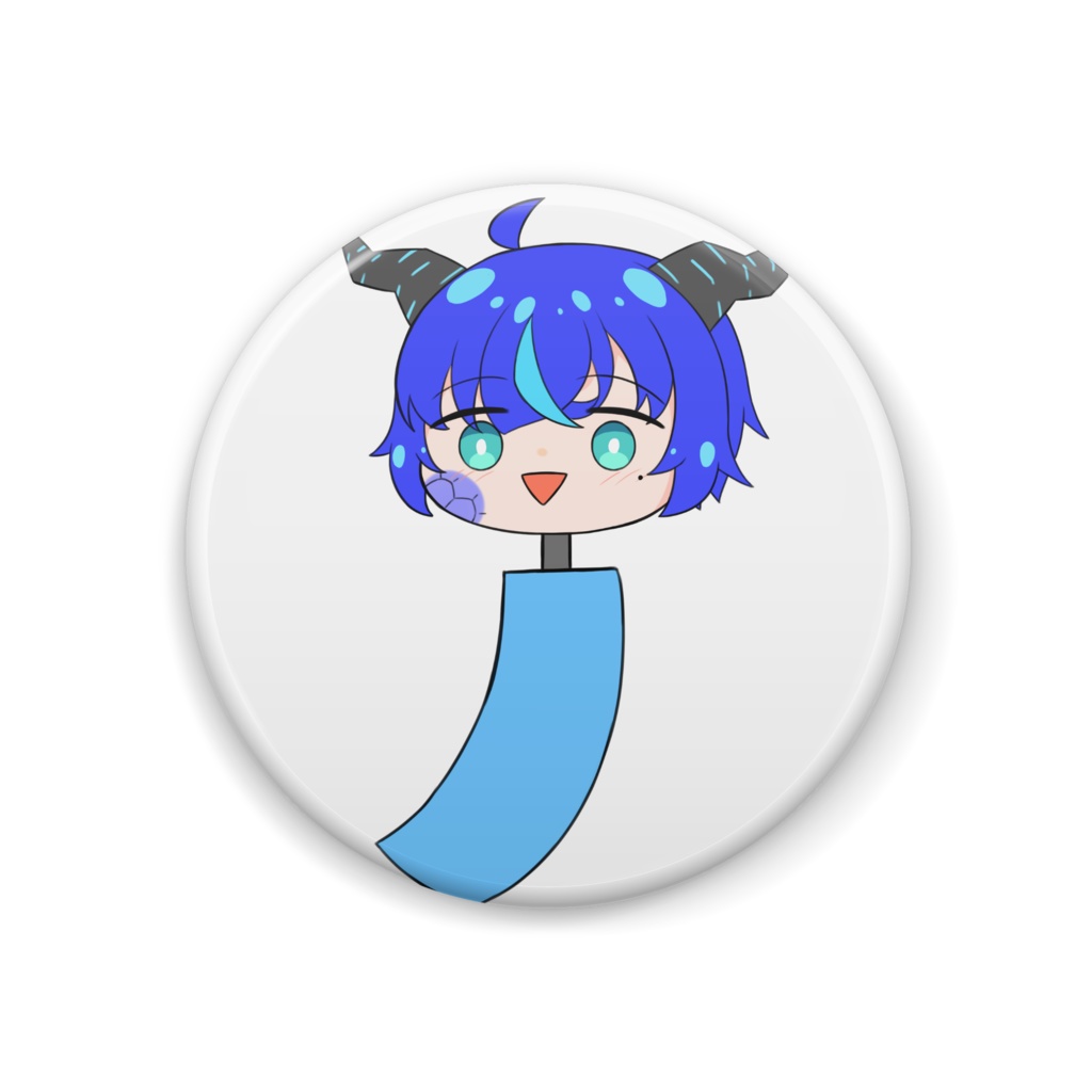 紆龍との夏の思い出!描きおろし缶バッジ-ふうりん