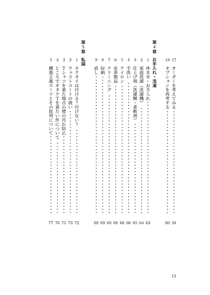 プライベートスーツの着方