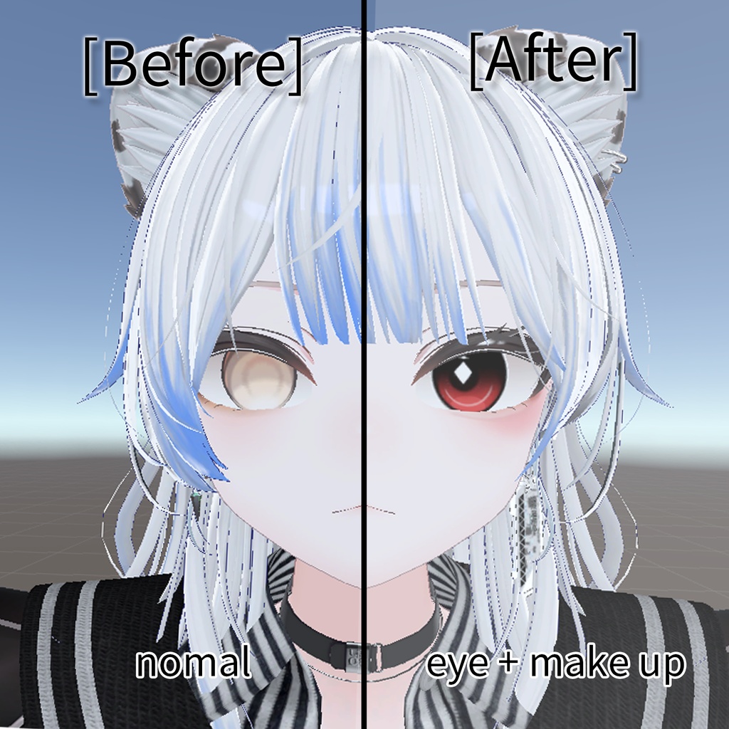 【真央-mao】並みの目_eyetexture+makeup