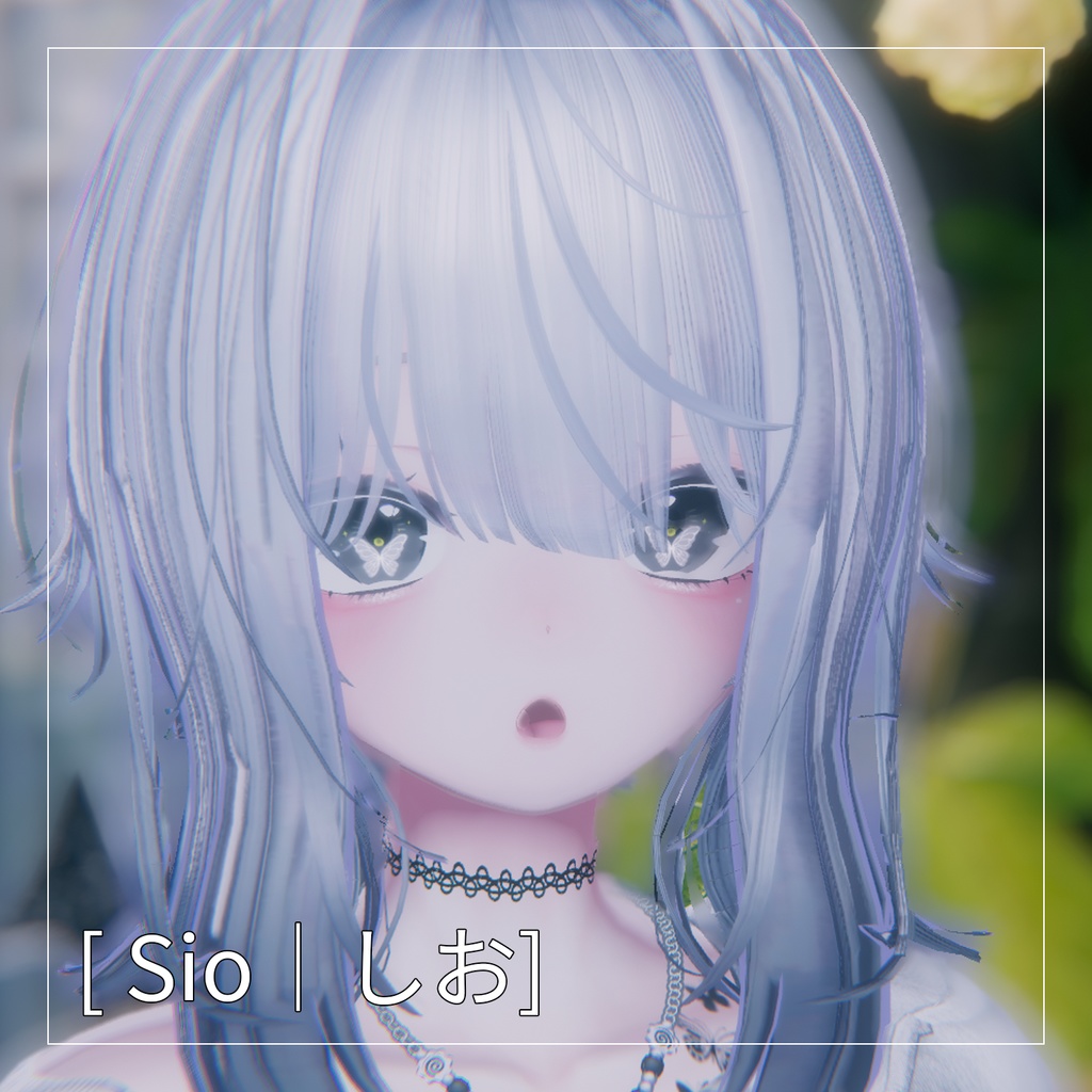 【10 アバター対応】蝶と月_eyetexture