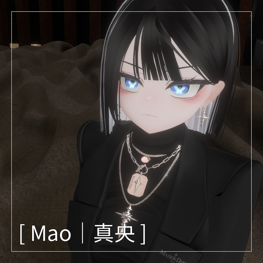 【10 アバター対応】蝶と月_eyetexture