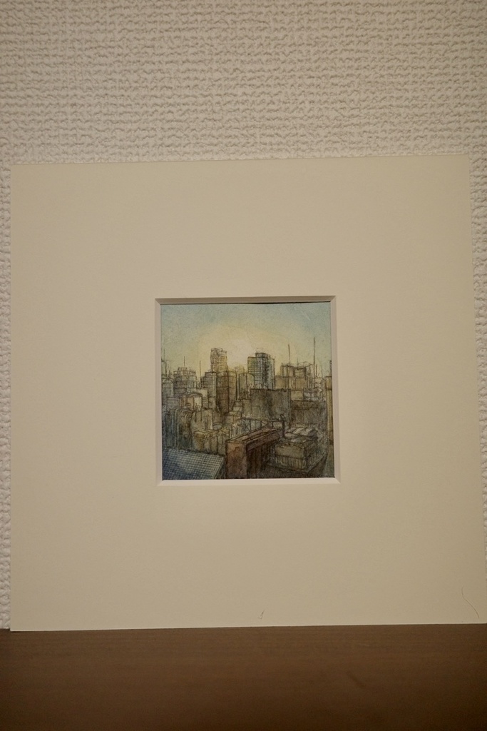 マット付水彩画(ポラロイドサイズ)1