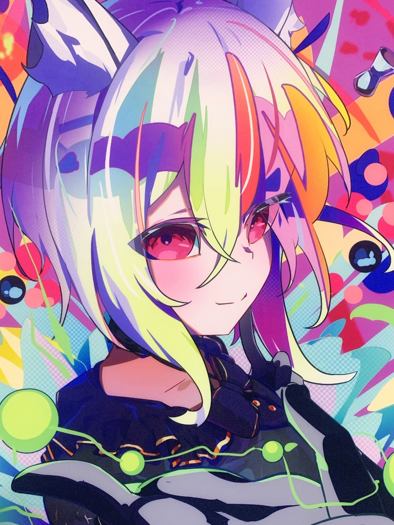 4/27受注〆【2周年記念グッズ】超特大布タペストリー 朱音リオン&弱音リオンセット