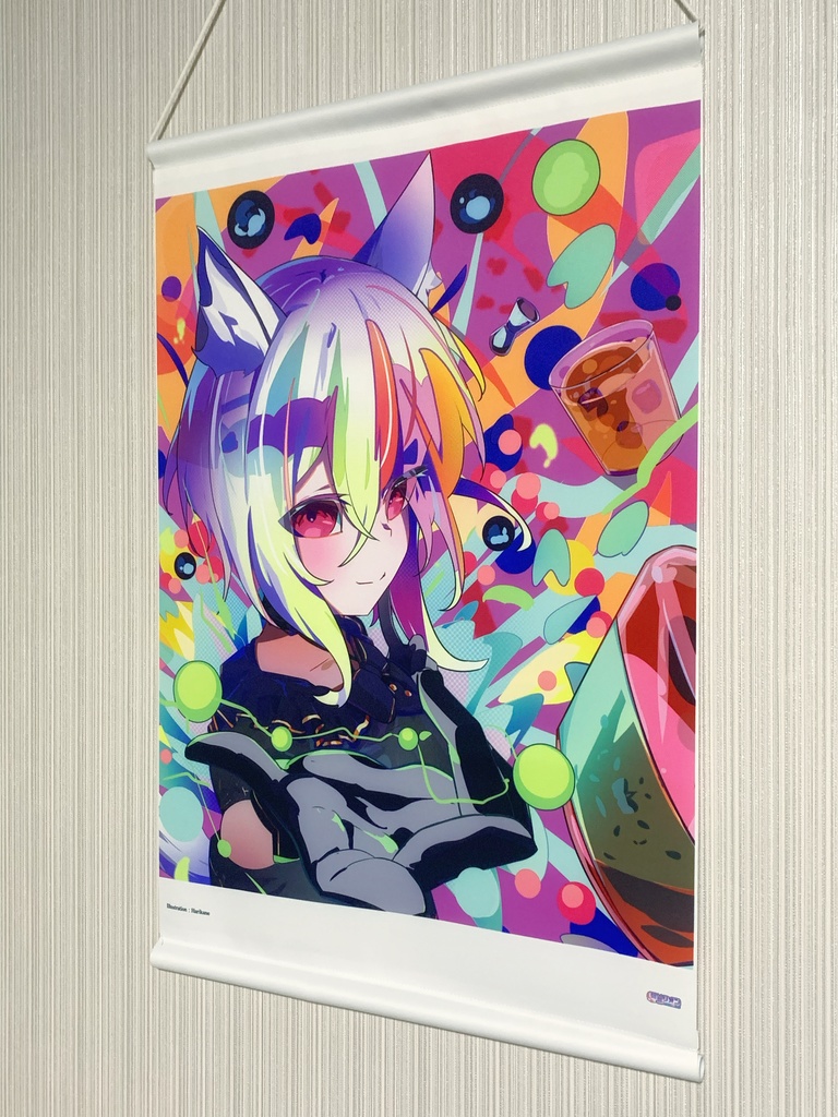 4/27受注〆【2周年記念グッズ】超特大布タペストリー 朱音リオン&弱音リオンセット