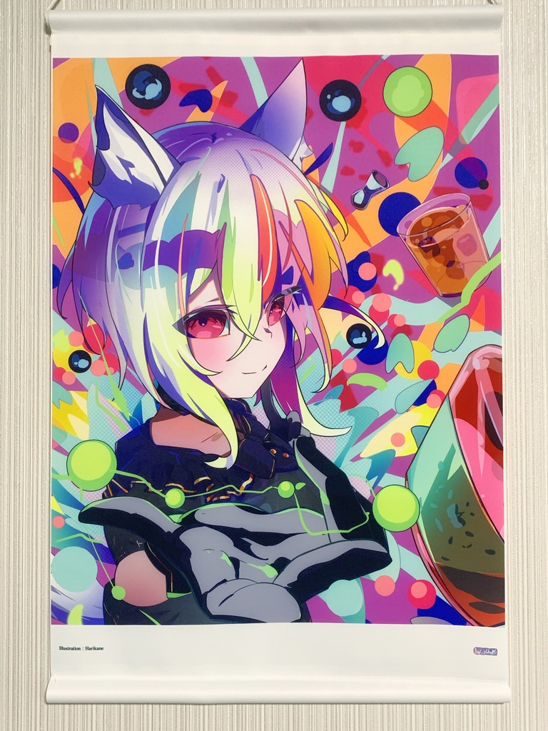 4/27受注〆【2周年記念グッズ】超特大布タペストリー 朱音リオン&弱音リオンセット