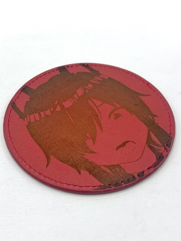 再生産受注【3周年記念グッズ】両面レーザー刻印コースター 朱音リオン