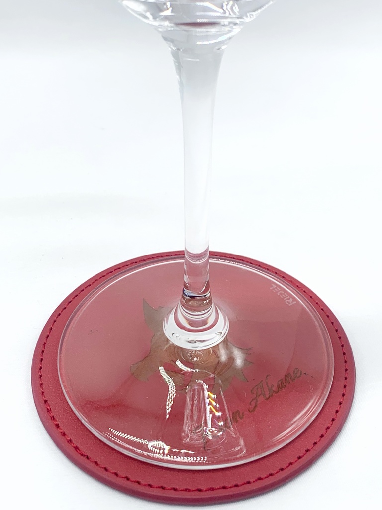 再生産受注【3周年記念グッズ】両面レーザー刻印コースター 朱音リオン