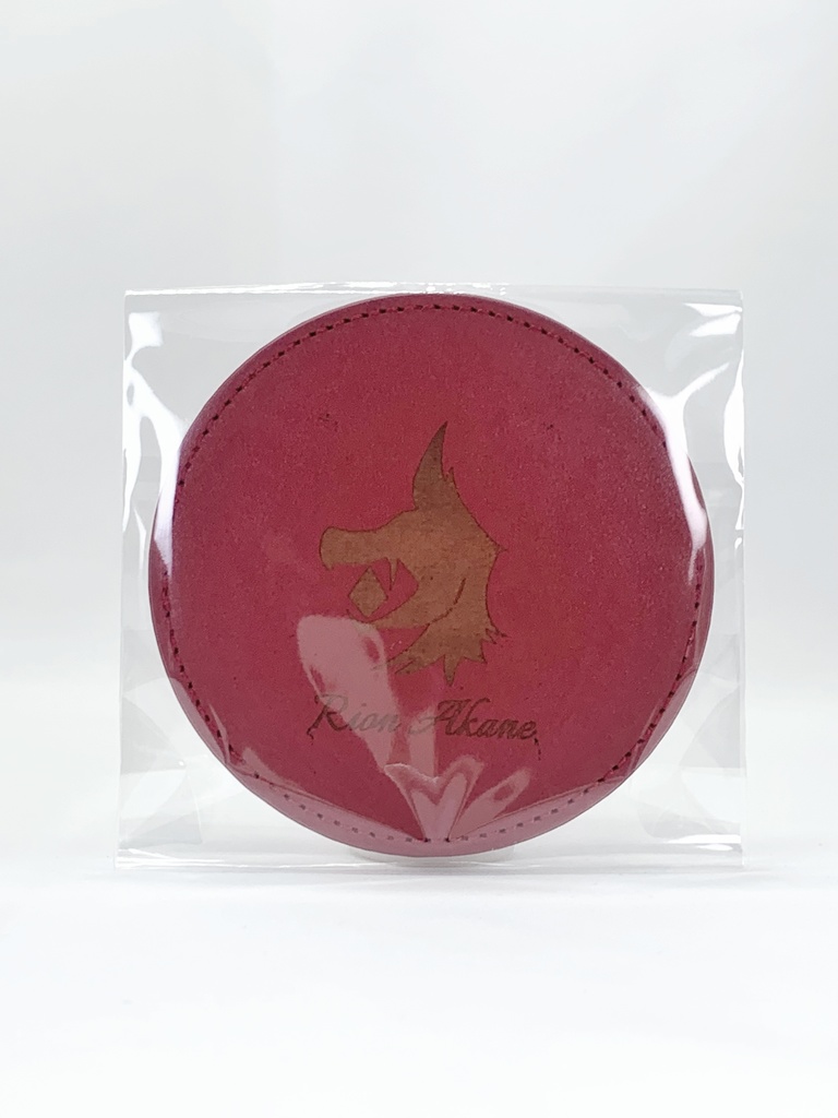 再生産受注【3周年記念グッズ】両面レーザー刻印コースター 朱音リオン