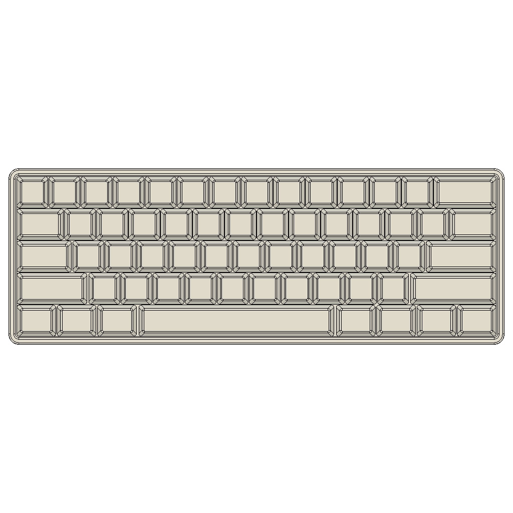60% キーボード(Keyboard) 3Dデータ