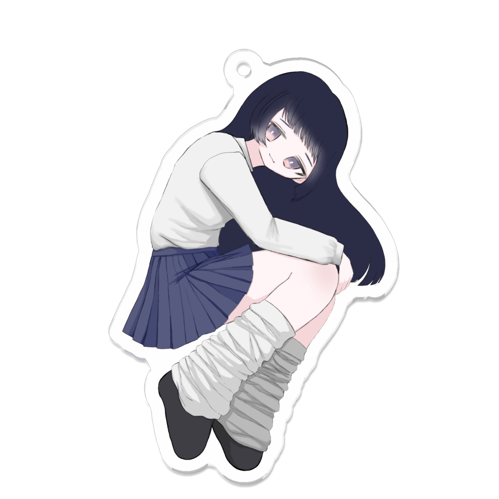少女のアクリルキーホルダー