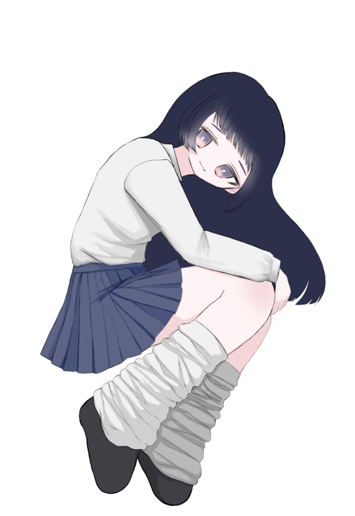 少女のアクリルキーホルダー