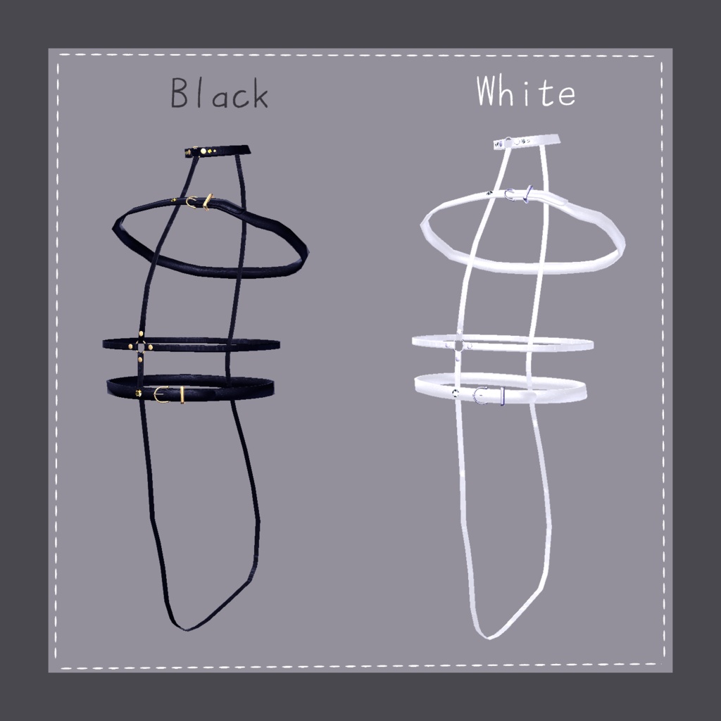 【9Avatar対応】Body Harness【2Color】