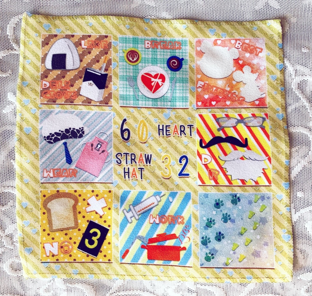 ローサンモチーフハンカチタオル