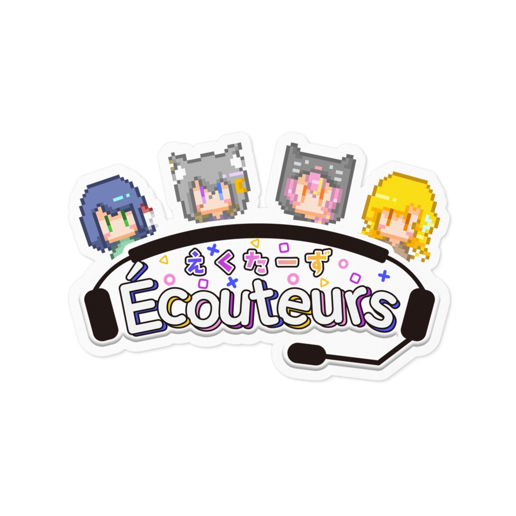 ドットえくたーずステッカー
