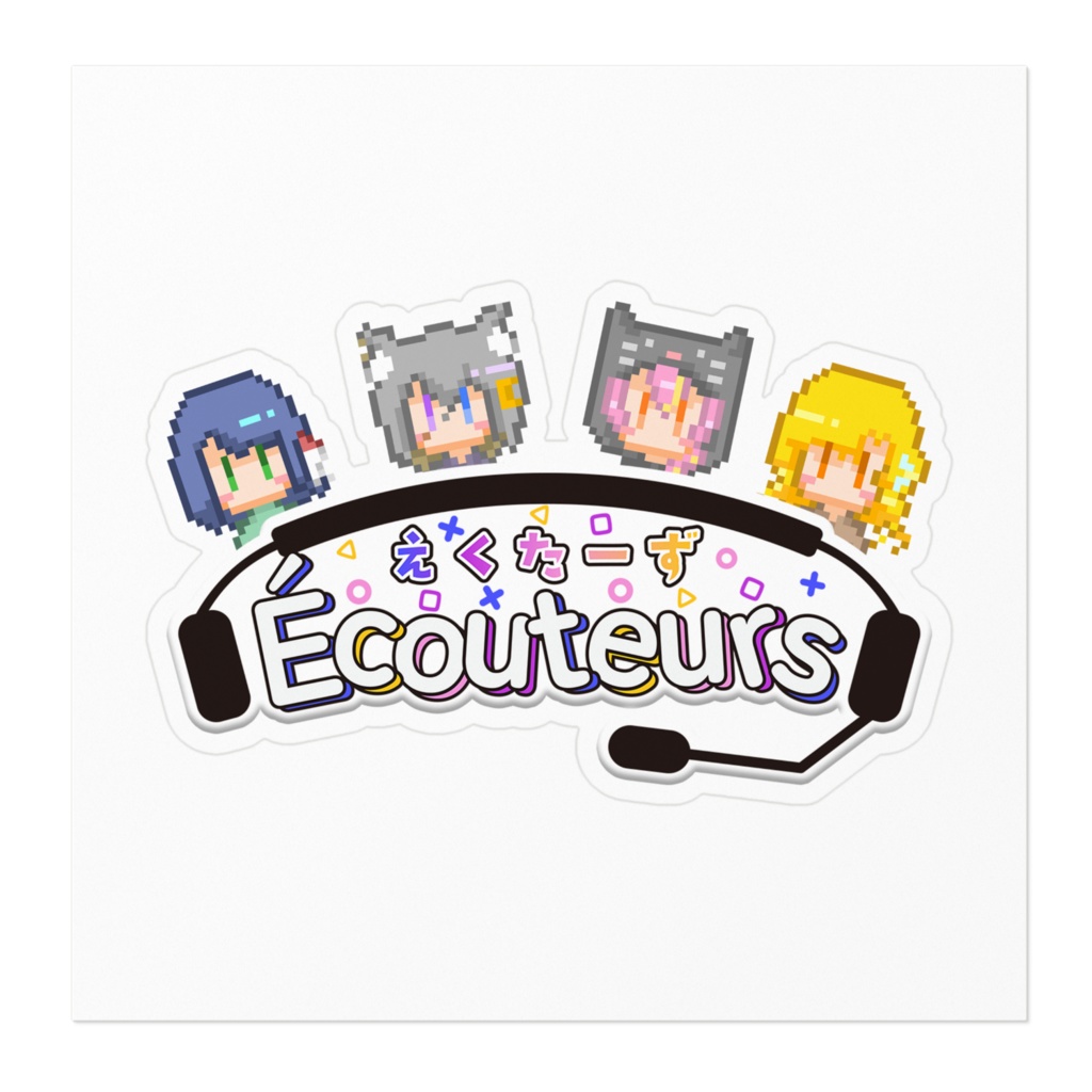 ドットえくたーずステッカー