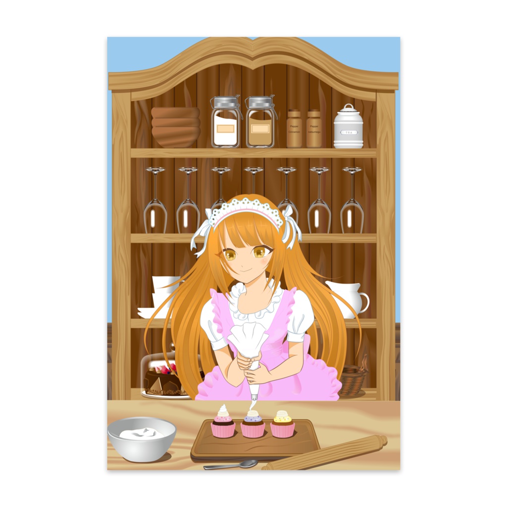 メイドさんのおかし作り