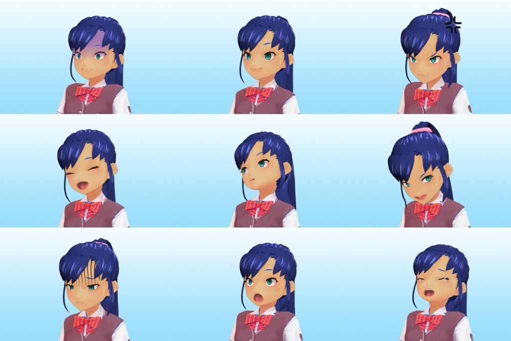 2年3組 出席番号25番 【水谷 勇気 夏制服】3Dモデルデータver.02