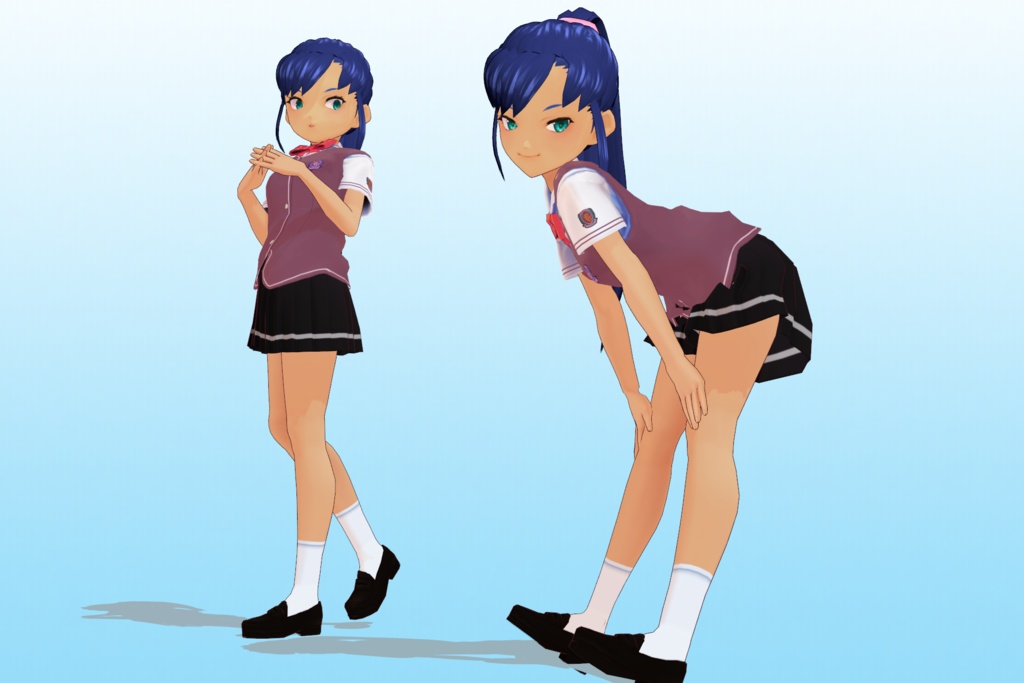 2年3組 出席番号25番 【水谷 勇気 夏制服】3Dモデルデータver.02