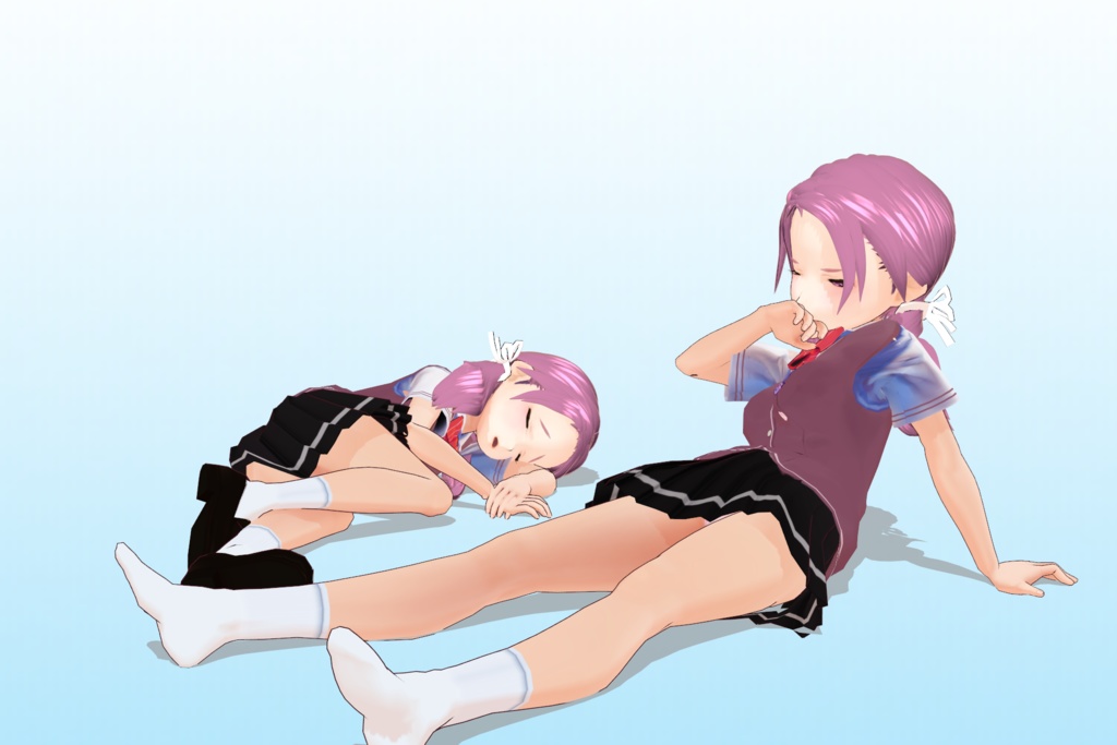 2年3組 出席番号30番 【雪平歌穂_夏制服】3Dモデルデータver.02