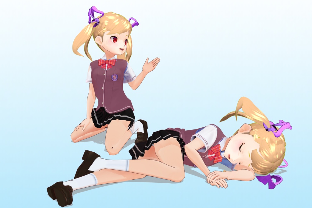 2年3組 出席番号2番 【エンマ デロッシ_夏制服】3Dモデルデータver.02