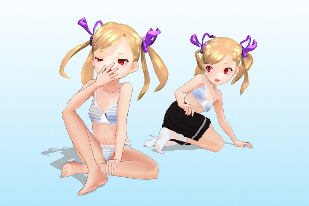 2年3組 出席番号2番 【エンマ デロッシ_夏制服】3Dモデルデータver.02