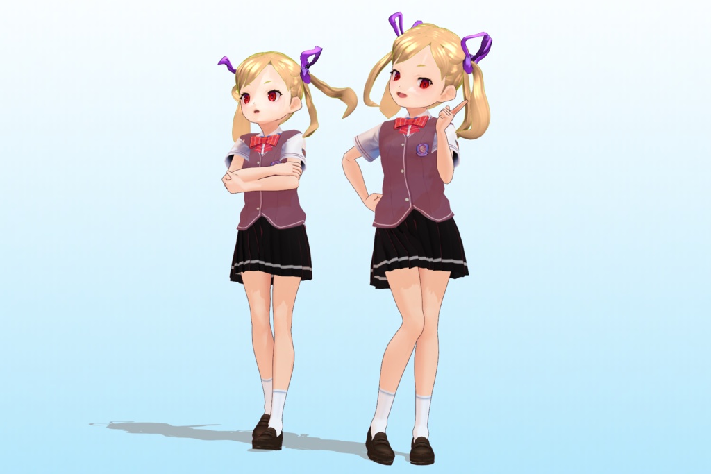 2年3組 出席番号2番 【エンマ デロッシ_夏制服】3Dモデルデータver.02