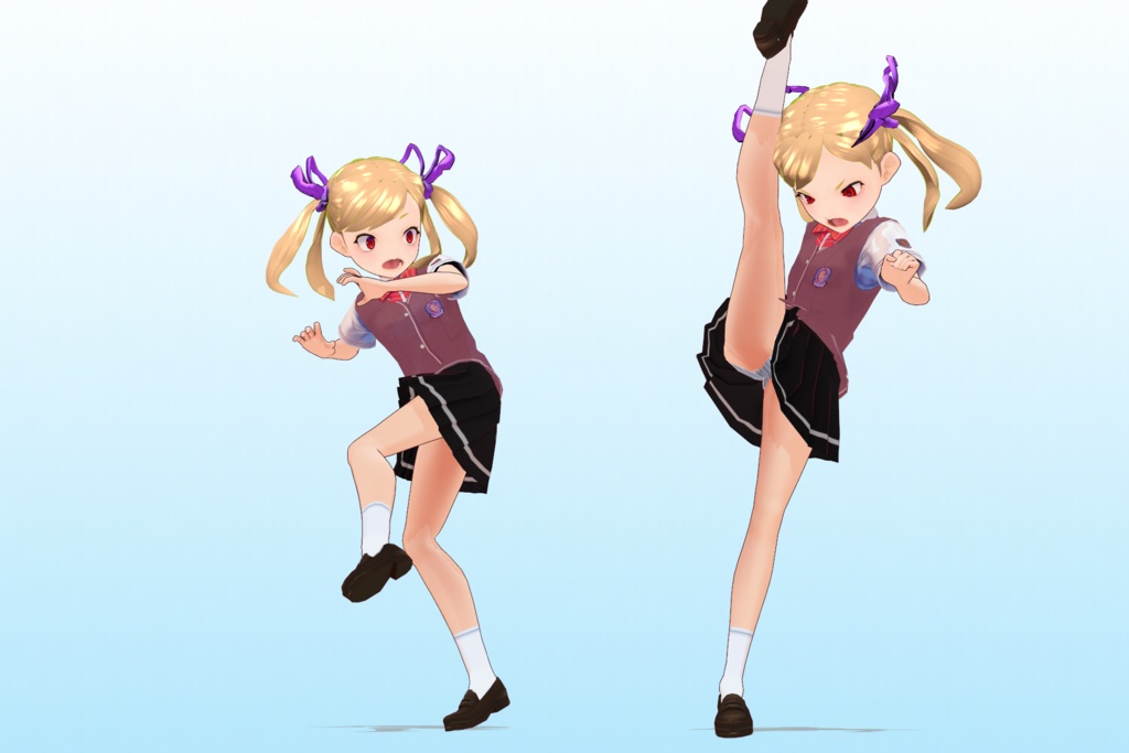 2年3組 出席番号2番 【エンマ デロッシ_夏制服】3Dモデルデータver.02