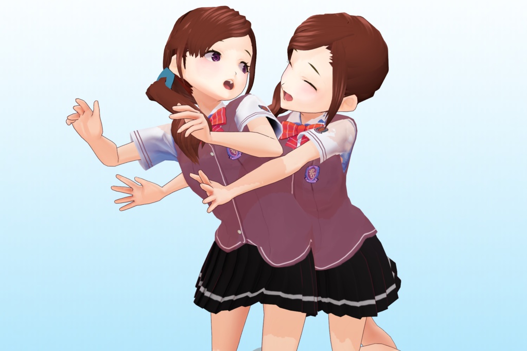 2年3組 出席番号15番 【白峰 恋 夏制服】3Dモデルデータver.02