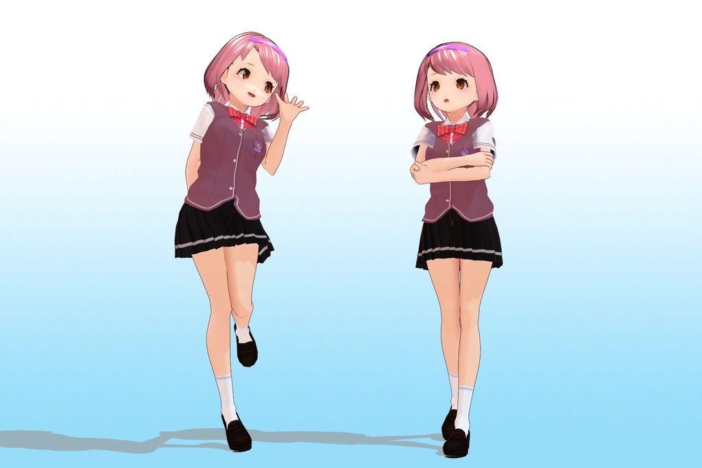 2年3組 出席番号29番 【山賀 美琴 夏制服】3Dモデルデータ