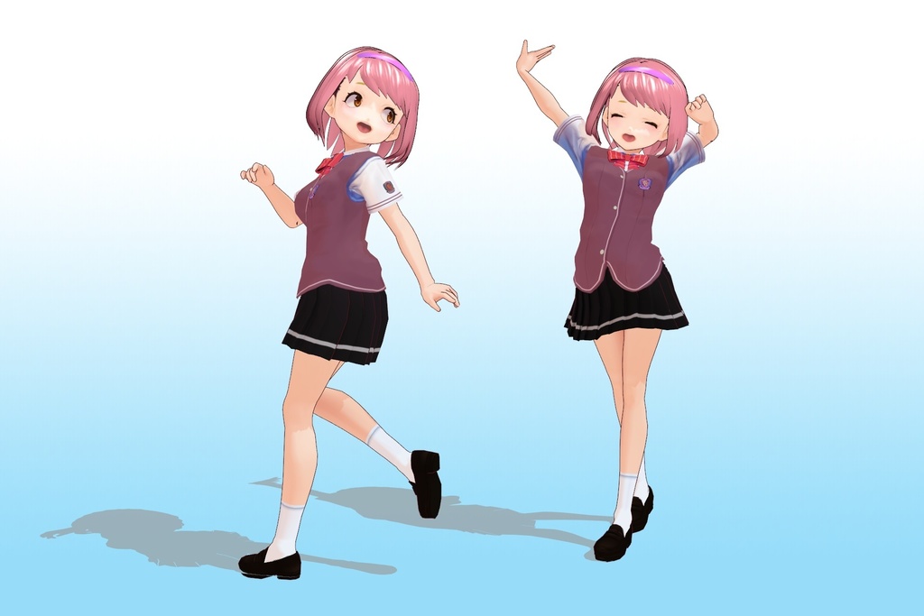 2年3組 出席番号29番 【山賀 美琴 夏制服】3Dモデルデータ