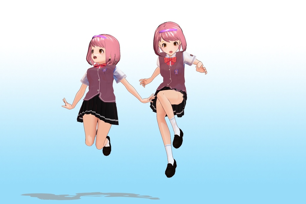 2年3組 出席番号29番 【山賀 美琴 夏制服】3Dモデルデータ