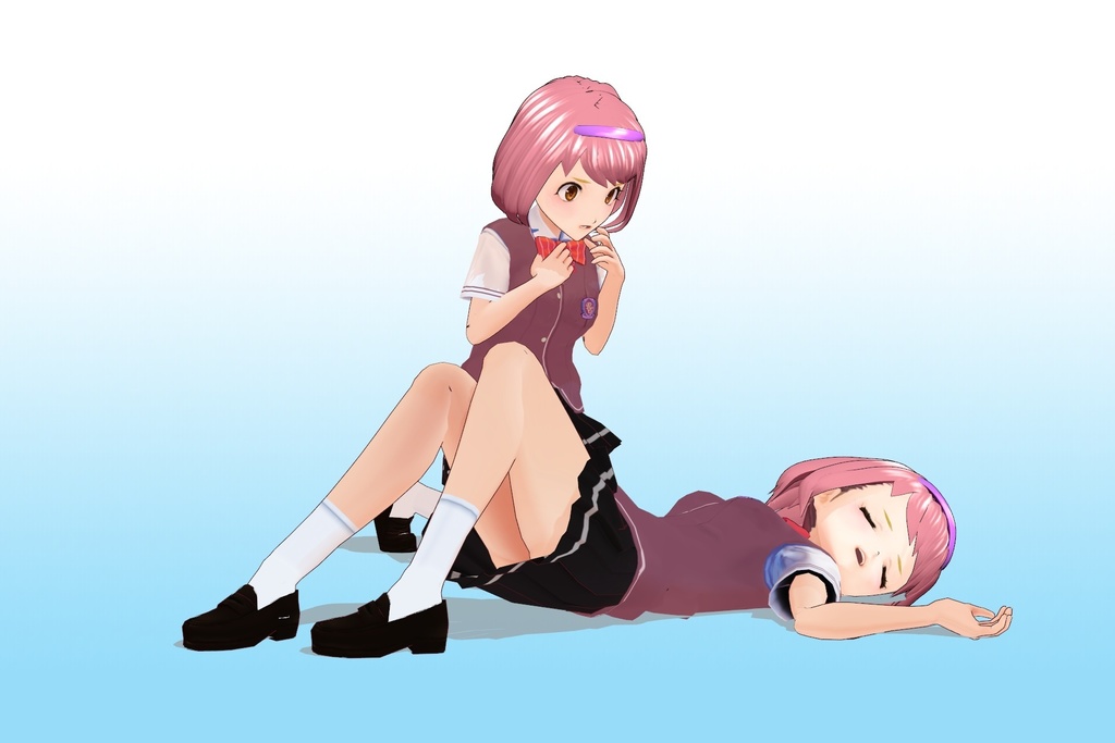 2年3組 出席番号29番 【山賀 美琴 夏制服】3Dモデルデータ