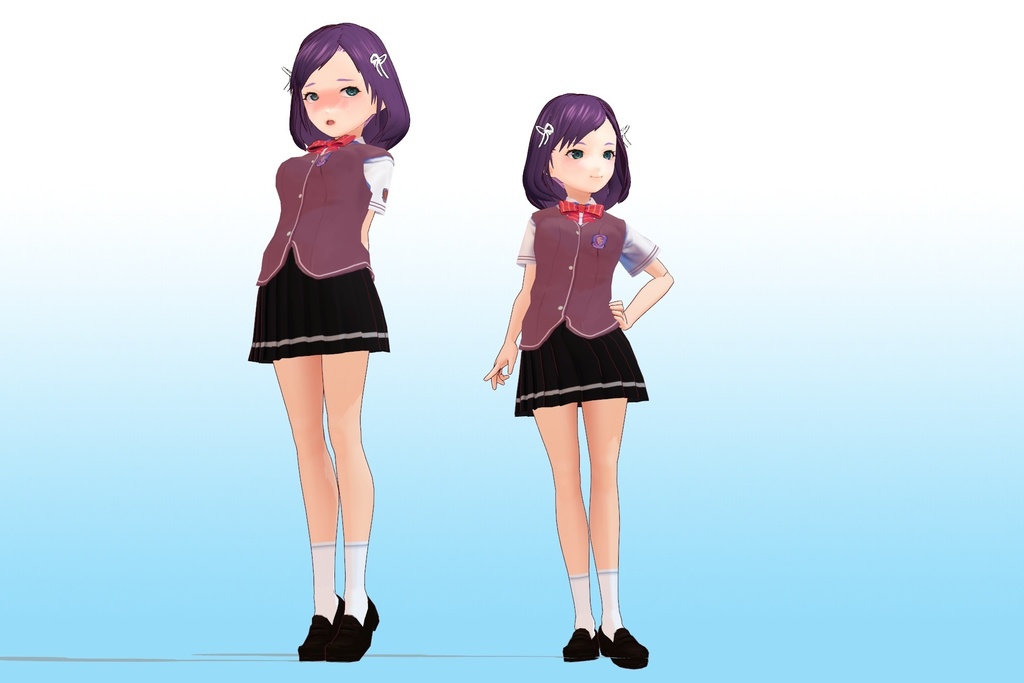 2年3組 出席番号31番 【吉野 史 夏制服】3Dモデルデータ