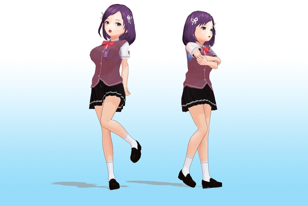 2年3組 出席番号31番 【吉野 史 夏制服】3Dモデルデータ