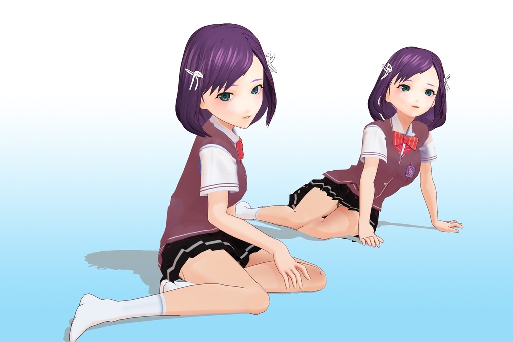 2年3組 出席番号31番 【吉野 史 夏制服】3Dモデルデータ