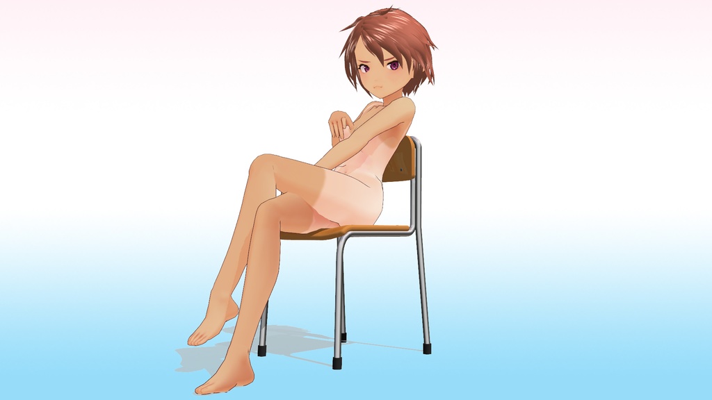 2年3組 出席番号26番 【皆本 由衣 夏制服】3Dモデルデータ